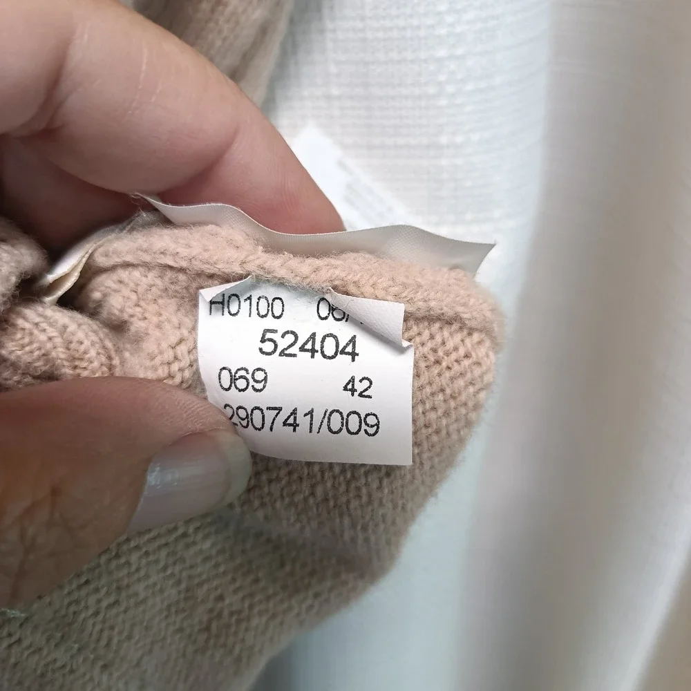 NWT White Of Hawick Men's Size 42 Beige 100% Lambswool 5 Button Vest‎ Scotland